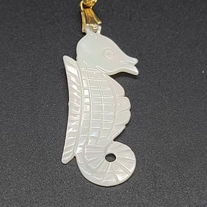 Mother of Pearl Sea Horse Pendant